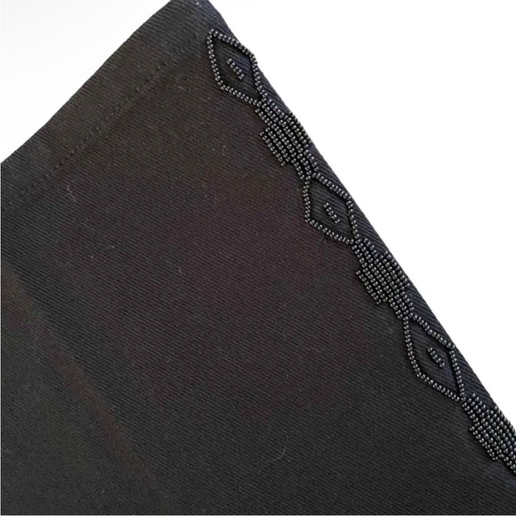 Ralph Lauren Black Beaded Straight Leg Relaxed Fit Western - Picture 4 of 7